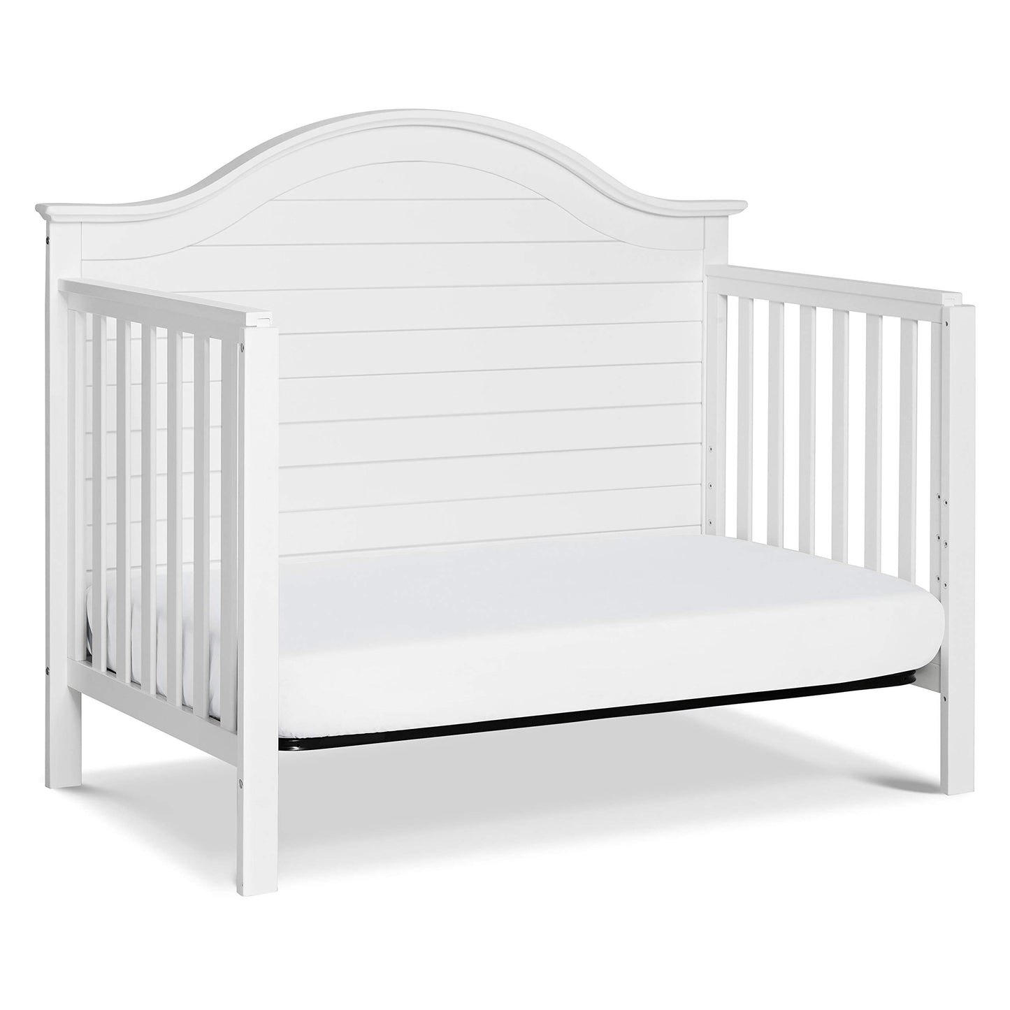 Carter's by DaVinci Nolan 4-in-1 Convertible Crib in White, Greenguard Gold Certified, 1 Count (Pack of 1) - WoodArtSupply