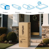 Full Mattress, 10 Inch Gel Memory Foam Full Size Mattress in a Box with Breathable Washable Removable Cover, Fiberglass Free, Pressure Relief,Medium Firm Mattresses, Made in USA, CertiPUR-US Certified 6V-Sermmoo