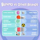 BUNMO Wooden Blocks - Stacking Rocks 40pcs - Montessori Toys for 3 Year Old - Stimulating Creative & Imaginative Play - Wood Blocks Stacking Toys - Toys for 3 Year Old Boy or Girl - Non-Mouthable Toy BUNMO