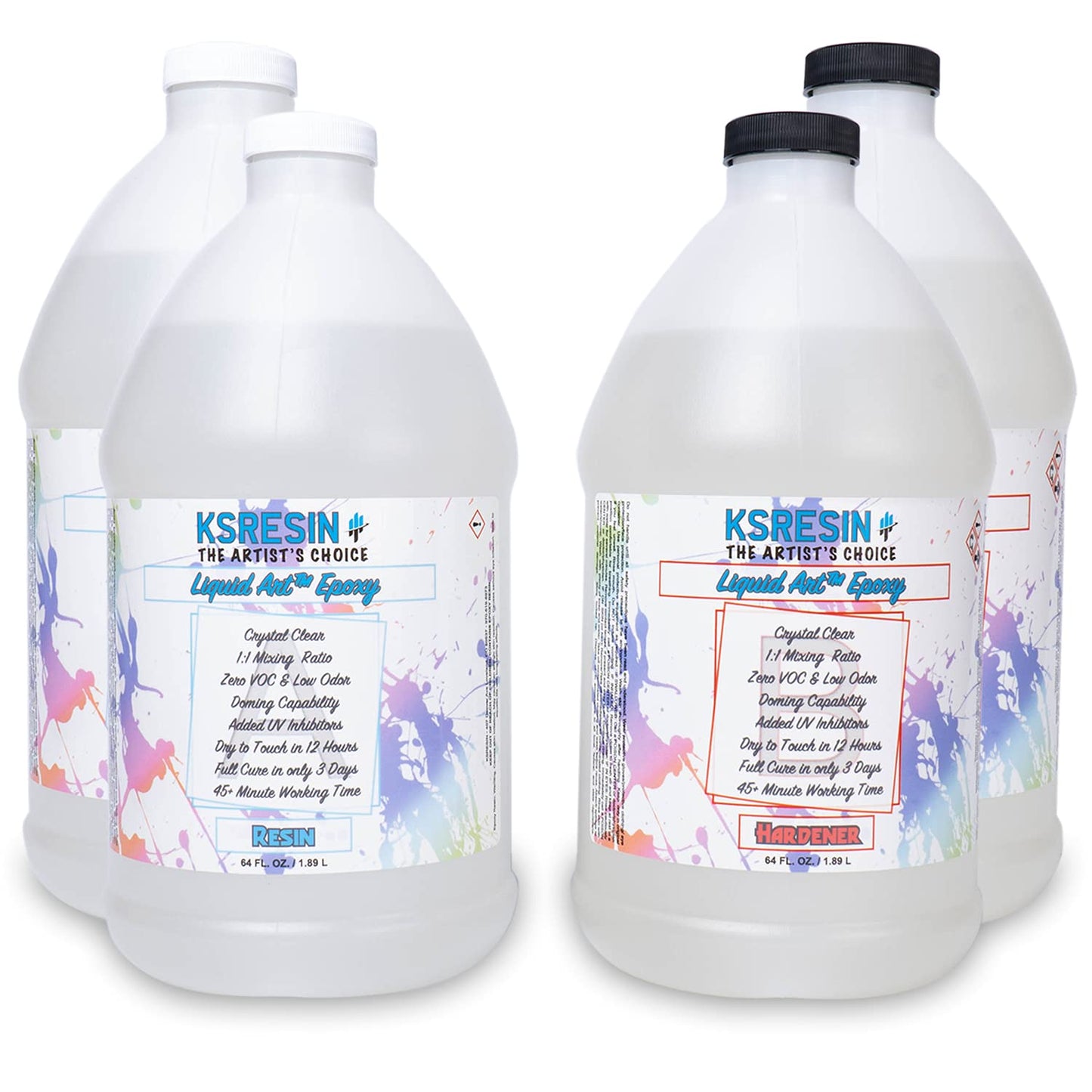 Liquid Art™ Clear Epoxy Resin Coating for Canvas & Wood Art - 2 Gallon Kit