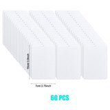 Allazone 120 PCS Sublimation Air Freshener Sheet Set 60 PCS Rectangle Car Scented Hanging Sheets Felt Air Freshener with Rope, Tassel, Wave Bead Chain for Car Home Use and Decor Allazone