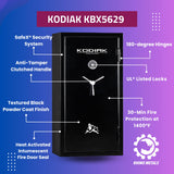 Kodiak Gun Safe for Rifles & Pistols, KBX5629 by Rhino Metals with New SafeX Security System, Safely Stores 42 Long Guns & 9 Handguns, Door Organizer for Handguns & Ammo, 390lbs Kodiak
