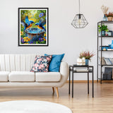 MOGTAA Bird Diamond Art Kits for Adults, 5D Full Drill Diamond Painting Kits for Adults Beginners, DIY Flowers Round Diamond Dots for Adults, Gem Art for Home Decor 12 X 16Inch MOGTAA