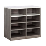 Sauder Craft Pro Series Open Storage Cabinet, L: 32.05" x W: 17.68" x H: 30.0", Mystic Oak Sauder