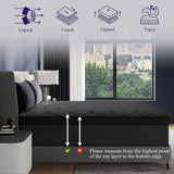 BEDingly Queen Size Mattress, 14 Inch Luxury Hybrid Queen Mattress in a Box, Medium Firm Mattresses with Cooling Gel Memory Foam & Pocket Springs, Double Additional Support, 365-Night Trial BEDingly