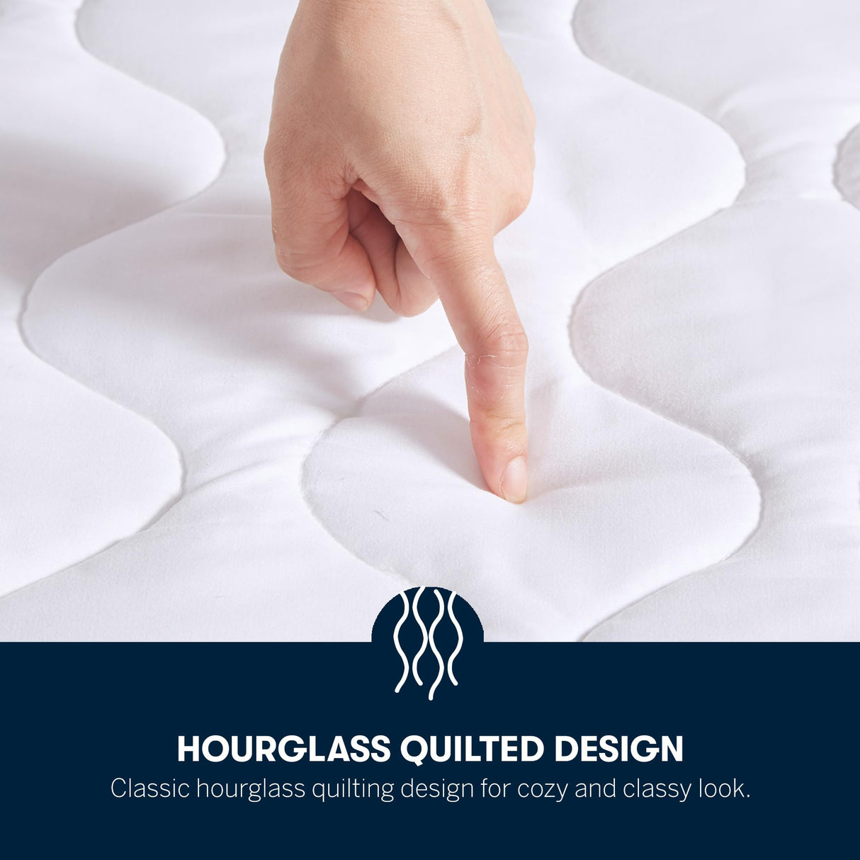 Serta Heated Mattress Pad Cal King Size - Electric Mattress Pad, 10 Heat Setting Controller, Auto Shut Off Timer, Deep Elastic Pocket, Up to 17" Mattress, ETL Certified, Machine Wash, Cal King, White Serta