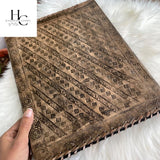 handborncraft Personalized Binder Leather Binder, Custom Binder, Leather 3-Ring Binder, Leather Portfolio Men, Wedding Planner, Sun with Stone Leather Binder, Office Gifts, Corporate Gift handborncraft