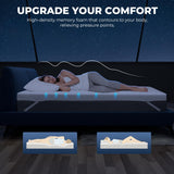 zibroges Memory Foam Mattress Topper - 3 Inch Gel Mattress Pad for Pressure Relief, Premium Soft Cooling Sleep Bed Topper, Non-Slip Design with Removable & Washable Cover, CertiPUR-US Certified, King zibroges