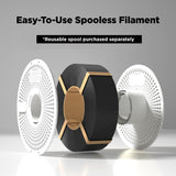 Inland V2 Reusable Filament Spool, 3D Printing Replacement Spool for Inland Spooless Filament, Compatible with Bambu Lab Filament Refill INLAND