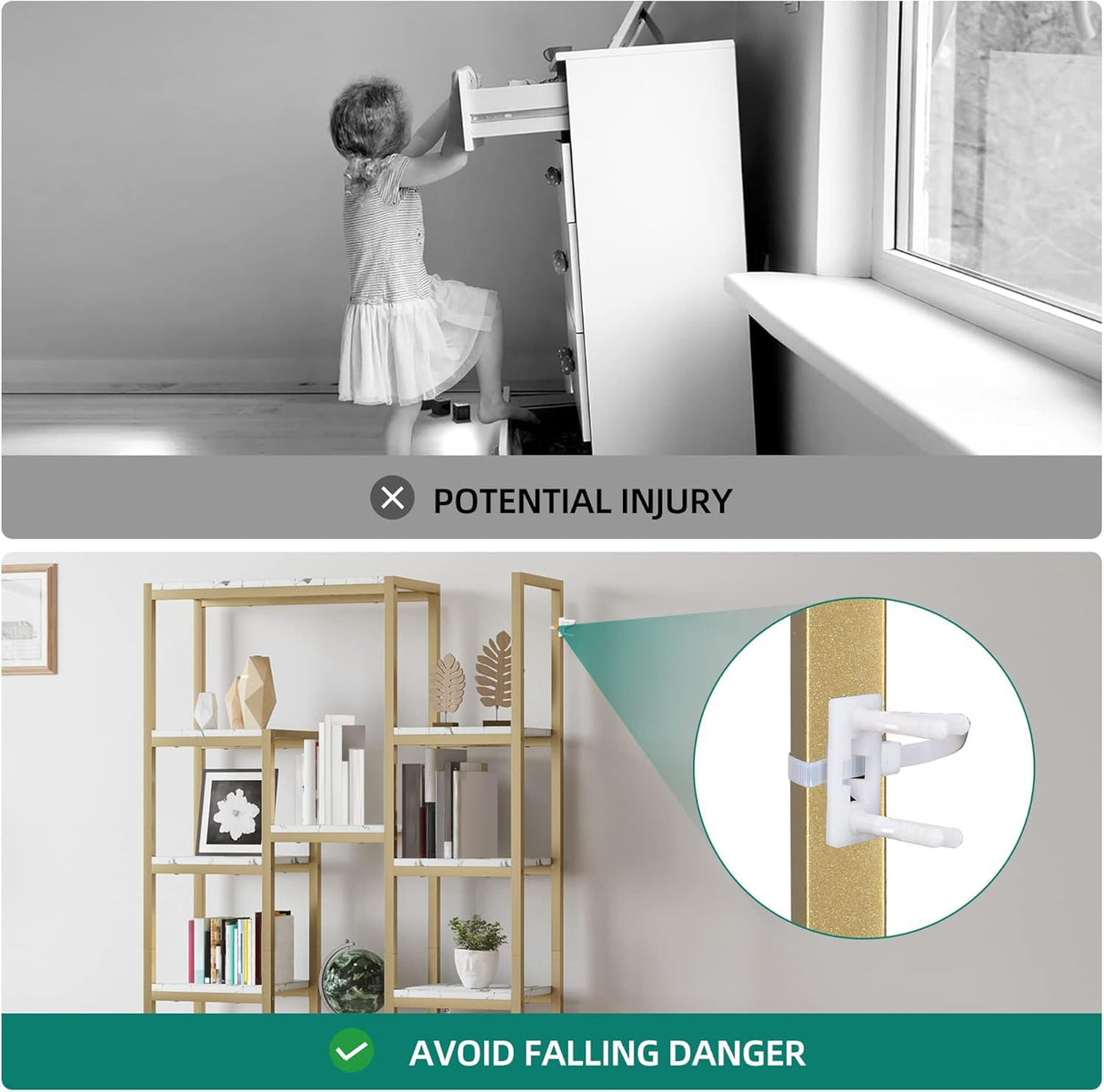 YITAHOME 6 Tier Gold Bookshelf, 71 Tall Modern Free Standing Bookshelf with 12 Shelf Bookcase, Faux Marble Open Display Storage Book Shelves for Living Room Bedroom Office Home, Gold & Marble YITAHOME