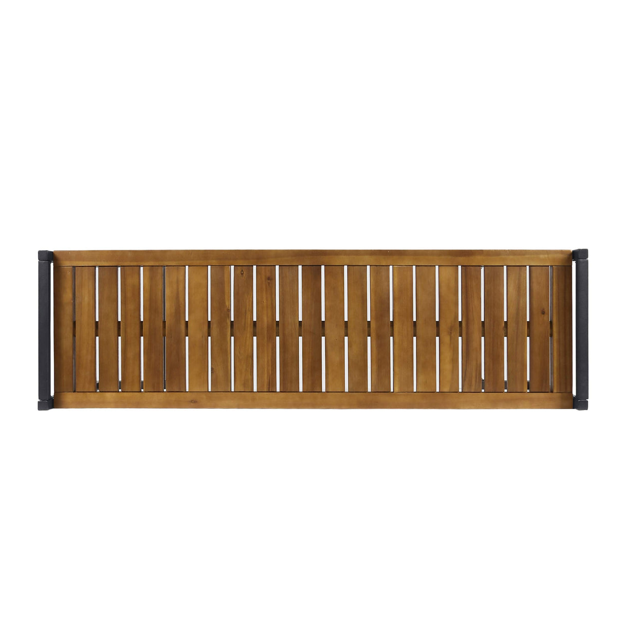 Christopher Knight Home Noel Outdoor Industrial Acacia Wood and Iron Bench, Teak Finish/Black Metal Christopher Knight Home