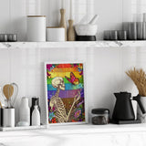 HKLIOPU Diamond Art Kits for Adults-Skeleton Love Diamond Painting Kits for Adults Beginners,5D DIY Full Drill Round Rhinestone Gem Art Crafts Paintings for Home Wall Decor 12"x16" HKLIOPU