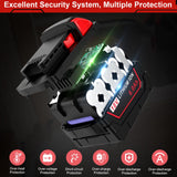 Cukect 2Packs Replacement for M18 Battery 6.0Ah Replace for All M18 Battery 48-11-1850 48-11-1840 48-11-1890 48-11-1815 M18 M18B Cordless Tools Lithium-Ion Battery Cukect