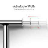 Simple Trending Standard Rod Clothing Garment Rack, Rolling Clothes Organizer on Wheels for Hanging Clothes, Chrome Simple Trending