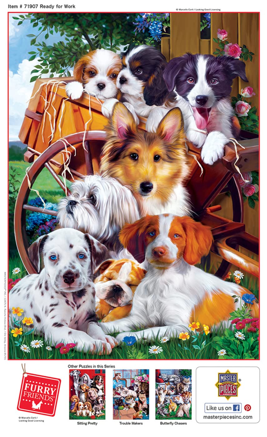 MasterPieces 1000 Piece Jigsaw Puzzle for Adults, Family, Or Youth - Ready for Work - 19.25"x26.75" Masterpieces