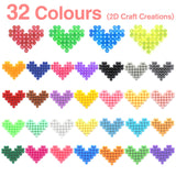 Fuse Beads Kit for Girls Ages 6+ – 4400 Pcs 5mm Beads in 32 Colors with Spray Bottle, Puzzle Guide, Clamps & Chains | Creative DIY Arts & Crafts Gift Liangding