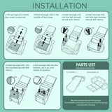 ACRABROS Kids Couch: Toddler Sofa Bed Fold Out for Gilrs Boys Baby Flip Out Convertible Lounge Chair Dinosaur ACRABROS