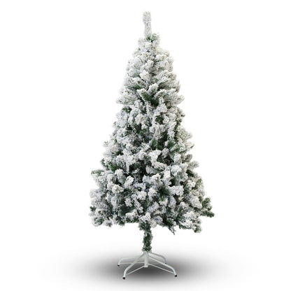 Perfect Holiday Christmas Tree, 8-Feet, Flocked Snow