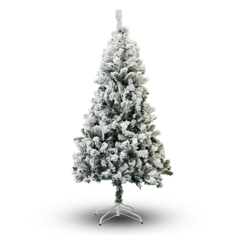 Perfect Holiday Christmas Tree, 8-Feet, Flocked Snow Perfect Holiday