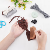 ACRNIGHEET 5PCS Macrame Owl Wall Hanging Kit for Adults Beginners, Boho DIY Macrame Starter Kit with Video Instructions, Home Decor Craft Kit ACRNIGHEET