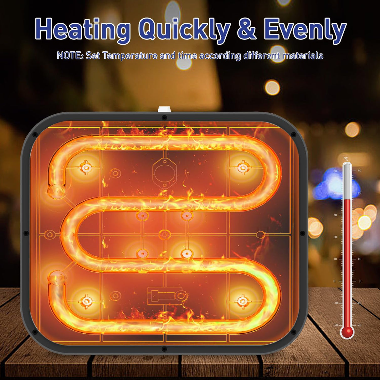 IMREN Heat Press Machine, 12" x 10" Portable Heat Press for T Shirts and Hoodies,Heat Press for Sublimation,Vinyl,Heat Transfer Project, Heat Press Machine with Heat Press Pad - Blue Imren