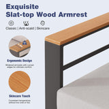 Aoxun Aluminum Patio Furniture Set 7 Seats, Oversized Outdoor Sectional with Washable Thick Cushions, Coffee Table and Waterproof Cover, Patio Conversation Sets for Porch, Balcony, Deck Aoxun