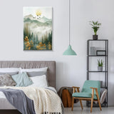 JOOZ Mountain Paint by Numbers Kit for Adults with Frame, DIY Moon Landscape Paint by Number with Easel, Adult Paint by Number Kits Framed Canvas for Home Wall Decor 8 x 12 Inch JOOZ