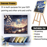 Yeeyeah 2 Pack 24"x 36"Large Canvas Stretcher Bars,Removable Canvas Frames Kit-Easy to Assemble,Wooden Frames Kit for Oil Painting,Diamond Painting,Canvas Painting and Needle Arts Supplies Yeeyeah