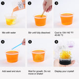 BenBen Crystal Growing Kit for Kids, Grow 6 Crystals with Light Up Display Stand, Educational STEM Toys for Girls and Boys, Science Kit for Kids Age 8-14, Birthday Gifts Science Experiments BenBen