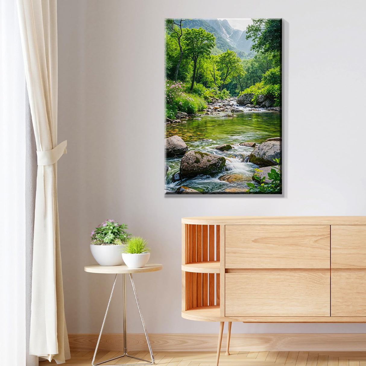 JOOZ Landscape Paint by Number Kit for Adults Beginner with Easel Mountain Adult Paint by Number Kits on Canvas with Frame Forest DIY Oil Painting Kits for Gift Home Wall Decor 7.87x11.81 Inch JOOZ