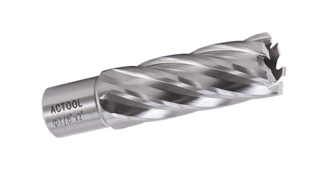 ACTOOL 7/8" Diameter × 2" Depth of Cut HSS ANNULAR Cutter with 3/4'' Weldon Shank ACTOOL