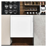 Cafe Door Swinging Door Pine Wood Saloon Door Half Door for Kitchen Partition Doorways Bar, 35.4" x 35.4" Single Dutch Door Includes Hinges, White Painted Finished Pengfei