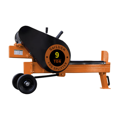 ZEUSFULLY Log Splitter 9 Ton Household Electric Powered 2.7HP Horizontal Movable Fast Automatic Return Firewood Splitting Machine for Toughest Wood - WoodArtSupply