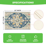 Artoid Mode Boho Bohemia Style Sliver Placemats Set of 4, 12x18 Inch Country Rustic Farmhouse Magical Fall Table Mats for Party Kitchen Dining Decoration Artoid Mode