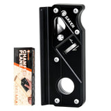 Saker Chamfer Plane-Woodworking Edge Corner Flattening Tool with Auxiliary Locator,Hand Chamfering Planer Suitable for Quick Edge Trimming of Wood (upgrade -1 Cutter Head, Black) Saker