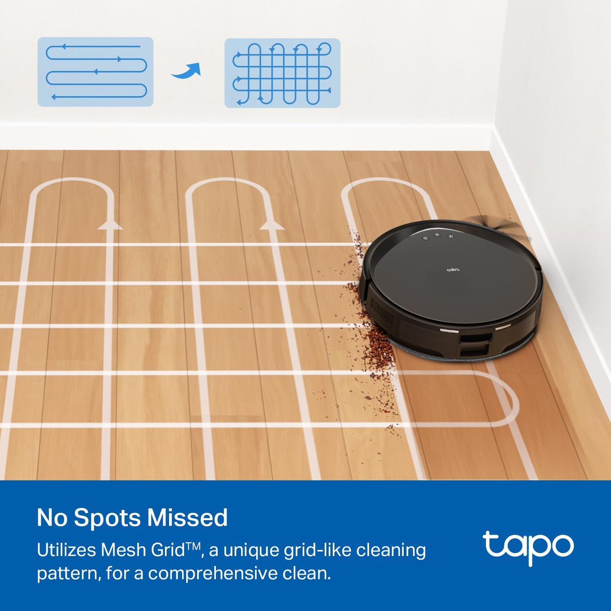 Tapo Ultra-Slim LiDAR Smart Navigation Robot Vacuum and Mop with Self-Emptying Dock, 5300Pa Max, 97%+ Dust Pickup Rate, Self-Charging, Compatible with Alexa & Google Home, RV20 Max Plus Tapo