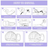 FBSPORT Inflatable Bubble House 10FT, Bubble House Dome Inflatable with 750W Air Blower for Kids and Adults Includes 100 Balloons, TPU Bubble Tent for Indoor and Outdoor Backyard FBSPORT