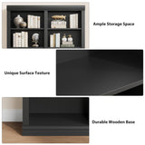 Garvee 74.5" Tall Bookshelf with Double Storage, 6-Tier Large Bookshelf, Double Wide Bookshelves w/ 12 Cubbies, Wide Freestanding Bookcases for Livingroom Office Library (Blcak, 74.5"H*46.1"W*12.4"D) Garvee