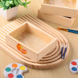 Thyle 6 Pcs Unfinished Wood Boxes, 6.3 x 4.9 x 1.8 Inch Small Rectangle Crates Wooden Box with Lid for DIY Birthday Party Favor Gift Supplies Thyle