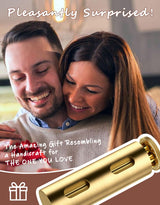 Vintage Cigarette Roller, Brass Cigarette Rolling Machine, Pure Copper Joint Roller Machine, Solid Brass Roller, Use with 70 mm Papers, Elegant and Luxurious Tobacco Roller for Men and Women ZHAOGOO