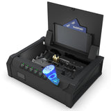 PATRON [ 25% Larger Capacity ] Gun Safe for Pistols, Biometric Handgun Safe Box, Mounted Handgun Safe Quick Access Security Safe with Fingerprint Keypad Lock for Home nightstand PATRON