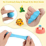 Polymer Clay 60 Colors, CiaraQ Modeling Clay for Kids, Oven Bake Clay with Sculpting Tools, Non Toxic, Ideal for Sculpture, Crafting, DIY Projects CiaraQ