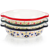 Peohud 3 Pack Ceramic Baking Dishes, 50 Oz Large Casserole Dish for Oven, Oval Au Gratin Pans, Porcelain Bakeware Set Lasagna Pans for Cooking, Cake Dinner, Kitchen, 10 x 7.9 x 2.6 Inches Peohud