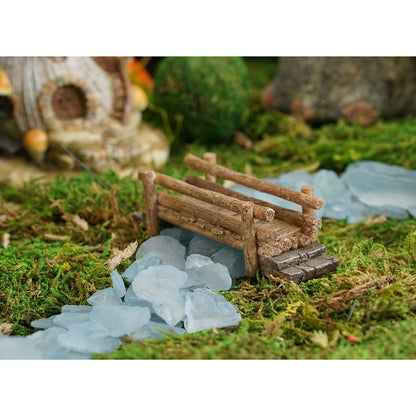 Top Collection Miniature Fairy Garden and Terrarium Wooden Bridge Figurine - WoodArtSupply