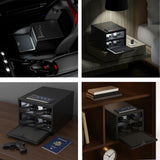 XDeer Biometric Pistol Safe (FCC & California DOJ Certified) - Quick Access Handgun Safe with Fingerprint & Digital Keypad, APP Bluetooth Secure Home Gun Safe for up to 4 Pistols (No Cleaning Kit) XDeer