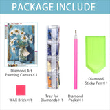 VAIIEYO 5D Special Shape Tiger Diamond Art Kits for Adults, Diamond Painting Animal, Diamond Painting Kit for Beginner, Drill Crystal Rhinestone Craft Canvas for Home Wall Decor Gift 12x24 inch VAIIEYO