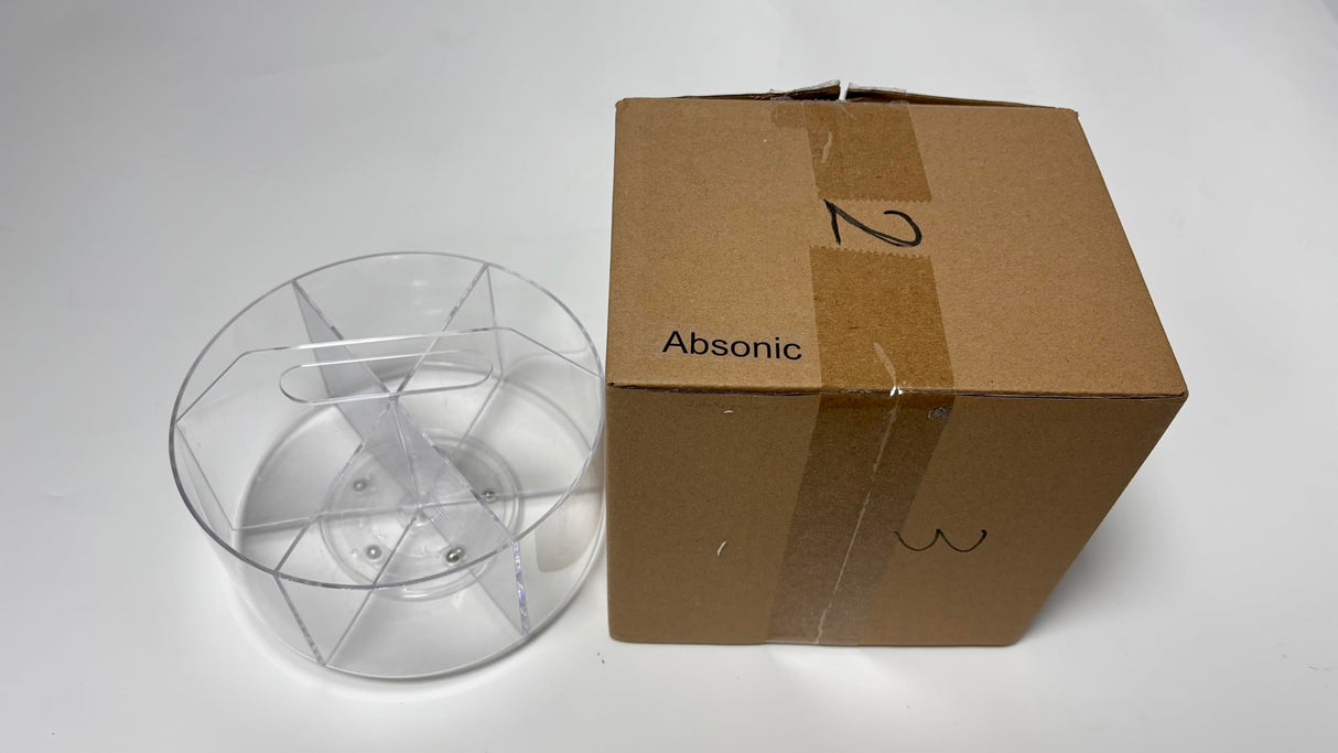 Absonic Acrylic Pen Holder Pencil Organizer, 360-Degree Rotating Pencil Holder, Crayon Organizers for Kids Marker Organizer Caddy Art Supply Kids Desk Organizers for Office Home School Absonic