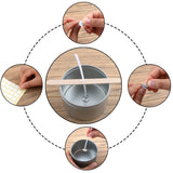 MILIVIXAY 3.5" Candle Wick Bundle: 100PCS Candle Wicks, 100PCS Candle Wick Stickers and 6PCS Wooden Candle Wick Holders - Wicks Coated with Paraffin Wax, Cotton Wicks Kits for Candle Making. MILIVIXAY