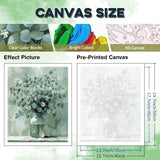 Flowers Paint by Numbers Kit for Adult-Flowers Paint by Number Canvas for Adults,DIY Paint by Numbers Flower Perfect for Home Wall Decor Gifts 16x20inch PHANTASYART