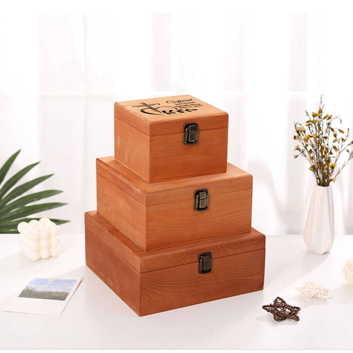 Confirmation Gifts for Teen Boys Girls Personalized Wooden Keepsake Box Custom Name Date Cross, Comfirmation Gifts for Teenage Boys Girls Customized Cooayyaooc